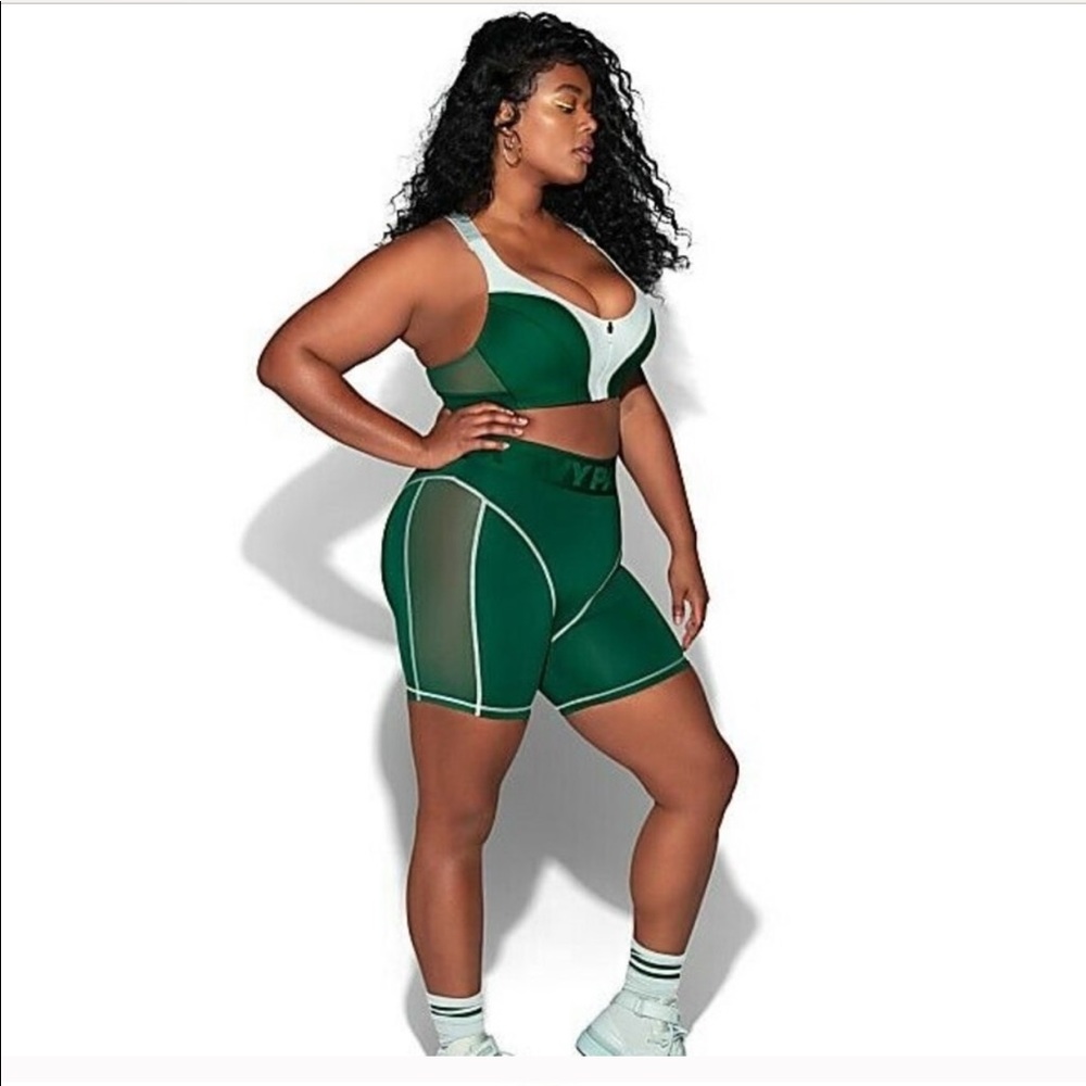 🐝Ivy Park green cycling shorts - Picture 5 of 8